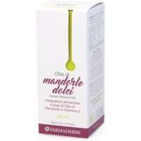 Farmaderbe Olio Alimentare di Mandorle Dolci Integratore e Uso Esterno, 100ml
