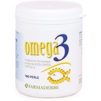 Farmaderbe Omega 3 Integratore Alimentare, 180 Perle Softgel
