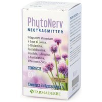 Farmaderbe Phytonerv Neotrasmitter Integratore Rilassamento, 60 Compresse