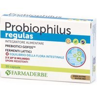Farmaderbe Probiophilus Regulas Integratore Equilibrio Intestinale, 30 Capsule
