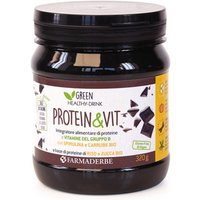 Farmaderbe Protein & Vit - Integratore di Proteine al Cacao, 320g
