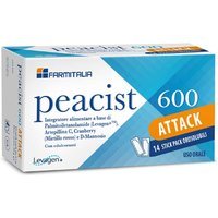 Farmitalia Peacist 600 Attack Integratore per l'Apparato Urinario, 14 Bustine