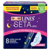 Fater Lines Seta Ultra Assorbenti Notte Dwct 8 Pezzi