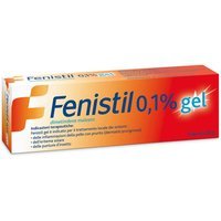 Fenistil Gel 0,1% Infiammazione Pelle Eritema Solare Prurito Punture Insetto, 30g
