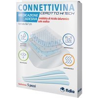 Fidia Connettivina - Cerotto Hi Tech con Acido Ialuronico 6 x 7 cm, 5cerotti