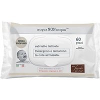 Fiocchi di Riso Acqua Non Acqua - Salviette Delicate Senza Profumo, 60 Pezzi