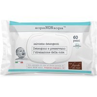 Fiocchi di Riso Acqua Non Acqua - Salviette Detergenti, 60 salviette