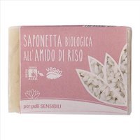Fior Di Loto Saponetta Biologica All'Amido Di Riso Pelli Sensibili 100 g