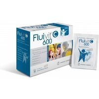 Fluivit C 600 Integratore Area Respiratoria Arancia con Vitamina C, 14 Buste