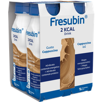 Fresenius Kabi Fresubin 2kcal Drink Cappuccino Integratore Iperproteico Ipercalorico, 4 Flaconi x 200ml