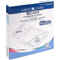 Gammadis Farmaceutici Medicare - Compresse di Garza in Cotone 10 x 10 cm, 100 compresse