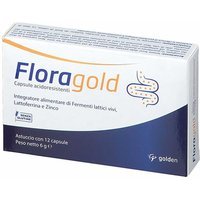 Golden Pharma Floragold Integratore di Fermenti Lattici, 12 Capsule