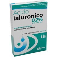 Gr Farma Acido Ialuronico 0,2% Soluzione Ofralmica, 10 flaconcini