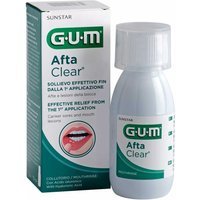 GUM AftaClear Collutorio contro Afte e Ulcere della Bocca anche Multiple, 120ml