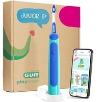 Gum Playbrush Junior Spazzolino Elettrico 6+ anni colore Blu