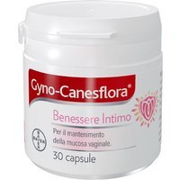 Gyno Canesflora Probiotico Vitamina B2 Benessere Intimo e Flora Vaginale, 30 Cps