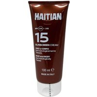 Haitian SunScreen Crema Solare Viso e Corpo SPF50 Protezione Bassa, 100ml