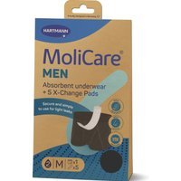 Hartmann MoliCare Men Boxer Uomo Assorbenti e Rilavabili + 5X-Change Pads Taglia M