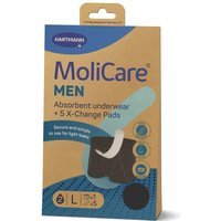 Hartmann MoliCare Men Boxer Uomo Assorbenti e Rilavabili + 5X-Change Pads Taglia L