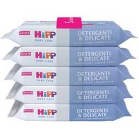 Hipp Baby Care - Salviettine Detergenti e Delicate Multipack, 5 x 48 Salviette
