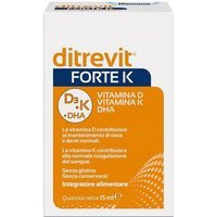 Humana Ditrevit Forte K - Integratore in gocce con vitamina D, vitamina K e DHA, 15 ml