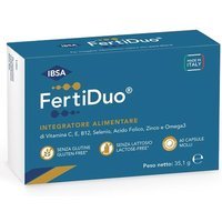 IBSA Fertiduo Integratore Alimentare Benessere Riproduttivo, 60 Capsule