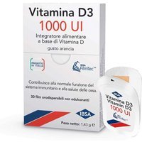 IBSA Vitamina D3 1000 Ui Integratore Alimentare, 30 Film Orodispersibili