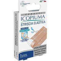 Icopiuma Cerotto antisettico a striscia - Cerotto supporto cotone elastico, 1 striscia 50x6 cm