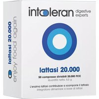 Intoleran Lattasi 20.000 Integratore Alimentare, 50 Compresse Divisibili