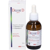 IP Farma Decon D Gocce Integratore di Vitamina D3 ed E, 50ml