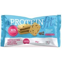IProteinFit Frollini alla Vaniglia con Gocce di Cioccolato 30% di Proteine, 30g