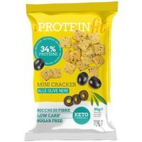 IProteinFit Mini Cracker alle Olive Nere 34% Proteine, 30g
