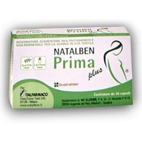 Italfarmaco Natalben Prima Plus Integratore Donna Età Fertile, 30 Capsule