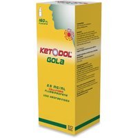 Ketodol Gola Collutorio 2,5mg/ml Flurbiprofene Irritazione Infiammazione e Dolore del Cavo Orofaringeo, 160ml