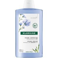 Klorane Fibre Di Lino - Shampoo Volumizzante per Capelli Sottili, 400ml
