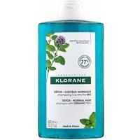 Klorane Menta Acquatica - Shampoo Detox Capelli Esposti all'Inquinamento, 400ml