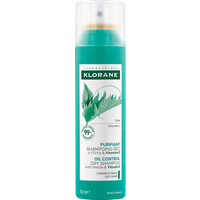 Klorane Ortica - Shampoo Secco all'Ortica & Vitamina E Purificante per Capelli Grassi, 150ml