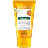 Klorane Polysianes - Crema Solare Sublime Protezione Alta SPF 30 Viso, 50ml