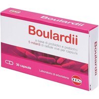 Kos Boulardii 5 Miliardi Integratore di Probiotici e Prebiotici, 30 Capsule