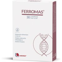Laborest Ferromas Integratore di Ferro Vitamina C e Acido Folico, 30 Compresse