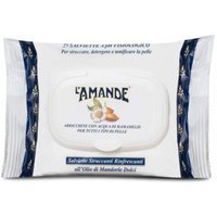 L'Amande Salviette Struccanti All'Olio Di Mandorle Dolci, 25 Pezzi