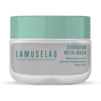 LaMuseLab Sebonorm Metal Mask Maschera Viso Sebonormalizzante Peel Off, 100ml