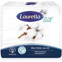 Laurella Cotone - Assorbente Ultra Notte con Ali, 10 assorbenti