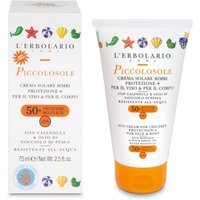 L'Erbolario Solari - Piccolosole Crema Solare Bimbi SPF50+, 75ml