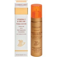 L'Erbolario Vitamina C & Oro 24K Crema Viso Anti-Età, 50ml