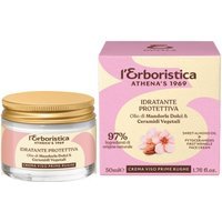 L'Erboristica Olio di Mandorle Dolci - Crema Viso Prime Rughe Idratante e Protettiva, 50ml