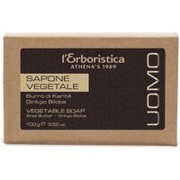 L'Erboristica Uomo - Burro di Karitè e Ginkgo Biloba Sapone Vegetale, 100g