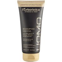 L'Erboristica Uomo - Shampoo Doccia Ginkgo Biloba e Pantenolo, 200ml