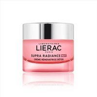 Lierac Supra Radiance - Crema Viso Detox Antietà Rinnovatrice Notte, 50ml