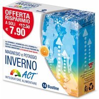 Linea Act Magnesio e Potassio Inverno ACT Integratore Difese, 14 bustine